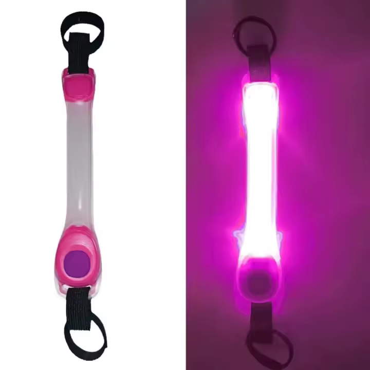 Collar brillante de seguridad para perros Resistente al agua, multicolor con luz LED intermitente - 1