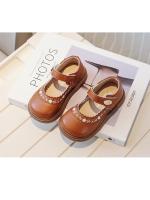 Zapatos de cuero de suela suave para niña, zapatos antideslizantes de princesa para niño, zapatos de flores bordadas para niño, zapatos Mary Jane informales versátiles de primavera - details 11
