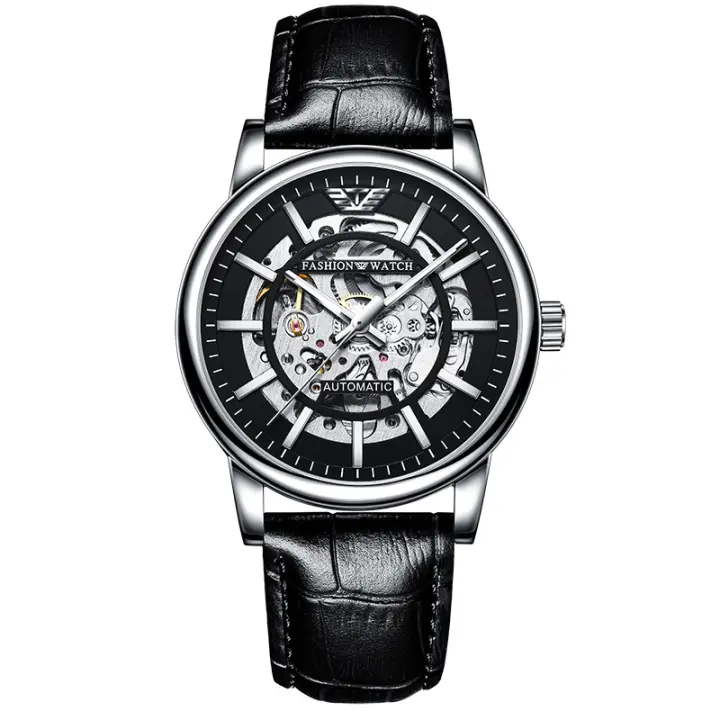 Reloj hueco para hombre, reloj mecánico de moda, impermeable, luminoso, automático - 1