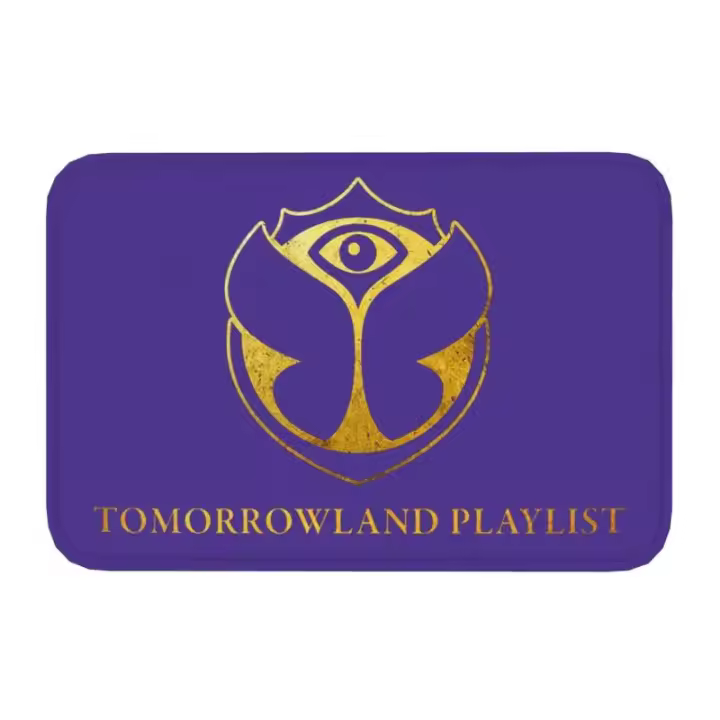 Alfombra de Puerta de Tomorrowland de Franela Antideslizante, Secado Rápido, Estilo Festival de Música Electrónica Belga - 1