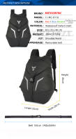 MOTOCENTRIC Hombres Mujeres Mochila para casco de motocicleta Mochila impermeable para montar en motocross Bolsa ligera para moto Reflexión de gran capacidad - details 13