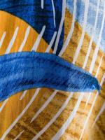Camisa hawaiana de manga corta para hombre, camisa informal de algodón con patrón de plantas tropicales, para vacaciones en la playa de verano - details 4