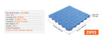 SucceBuy Baldosas de piso de garaje entrelazadas de 12.0 x 12.0 x 0.53 pulgadas, paquete de 25 antideslizantes de doble cara, pisos para garajes, sótanos, talleres de reparación, azul - details 6