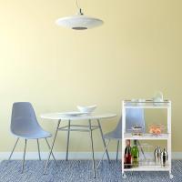 Camarera con 3 Repisas y Ruedas Giratorias, Blanco, 76,5 x 46 x 38 cm - details 10