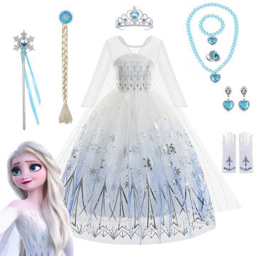 Elsa con fashion vestido blanco