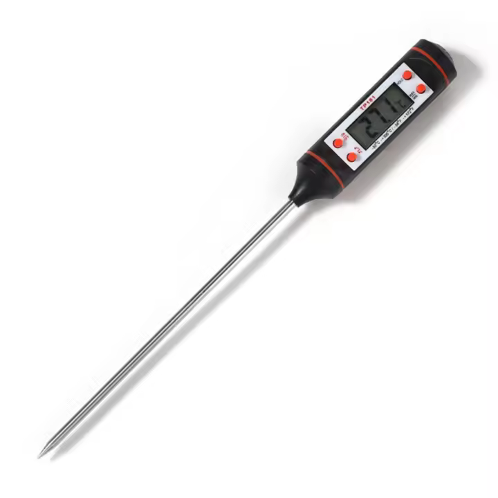 Termómetro para alimentos Un medidor electrónico tipo sonda para medir la temperatura del agua y la temperatura del aceite para hornear alimentos en cocinas - 1