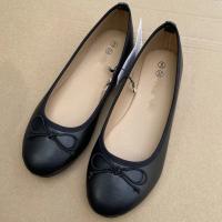 Elegante bailarina con lazo para mujer, mocasines planos con punta redonda, cómodos, sin cordones, zapatos de mulas individuales de cuero - details 1