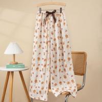 Pijama de algodón con burbujas para mujer, pantalones casuales de verano nuevos para el hogar, estilo delgado, se pueden usar al aire libre, pantalones antimosquitos, pantalones largos sueltos de talla grande - details 24