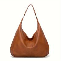 Bolso Hobo vegano Vintage, bolso de hombro Retro de gran capacidad, bolso y monedero de moda para mujer - details 1