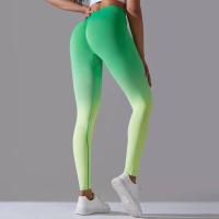 Yoga degradado para mujer, leggings de gimnasio de cintura alta, pantalones deportivos sin costuras, pantalones de entrenamiento para correr - details 6