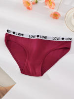 7 unids/set de bragas de algodón para mujer, calzoncillos suaves sexis, bragas bonitas con letras para niñas, lencería elástica transpirable para mujer, XS-XL - details 5