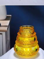 Adornos de vidrio de estilo tibetano, tesoro del Dios de la riqueza de los cinco caminos, almacenamiento de lingotes de oro, tesoro de adornos para el hogar - details 11