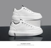 Zapatos Blancos Casuales para Niños y Estudiantes Nuevos Four Seasons de Cuero Malla Suela Suave - details 3