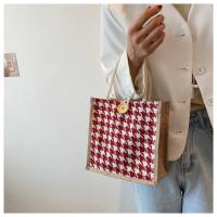 Bolso de Lino Nuevo 2025 - Versión Coreana para Mujer - Caja de Regalo Estilo Cesta - Bolsa de Envoltura de Lino - Bolso Versátil para Cada Ocasión - details 9