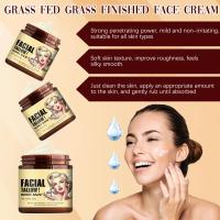 Bálsamo de miel y sebo de res batido, crema facial con acabado de hierba alimentada con pasto, bálsamo hidratante de miel y sebo batido, hidratante natural para rostro y cuerpo (2 botellas) - details 5