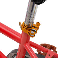 Bicicleta Infantil de 14 Pulgadas con Ruedas Adicionales para Niños de 3 a 4 años y 35,4-43,3 Pulgadas de Alto Rojo - details 4
