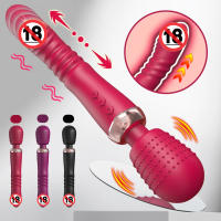 Vibrador de Dildos Telescópico de Silicona Tamaño Grande Tres Motores Masajeador de Couple - details 9