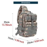 Mochila de asalto táctico, bolso de hombro impermeable, mochila EDC para exteriores, senderismo, camping, caza, trekking, viajes - details 11