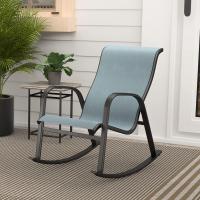 Mecedor de Patio, Resistente a la Intemperie, Ligero, Sillón Relax para Interior, Exterior(Azul, 3PC) - details 8
