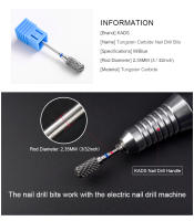 Brocas de Uñas KADS de Carburo de Tungsteno de Alta Calidad para Remover Uñas Muertas y Esmalte de Uñas Herramienta de Manicura - details 2