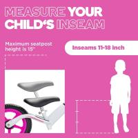 Bicicleta niño 2 años a 5 años sin Pedales - Bicicleta sin Pedales Extra Ligera 1,8 kg - Sillín y Manillar Ajustables - Bicicleta Equilibrio y Aprendizaje - details 4