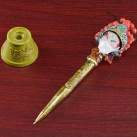 Bolígrafo de maquillaje facial de la Ópera de Pekín, bolígrafo de personaje de ópera de dibujos animados versión Q de estilo chino, regalo creativo - details 5