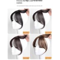 Pelucas con flequillo de parte media, extensión de cabello Invisible con flecos falsos, cabello Natural, postizos con Clip negro - details 14