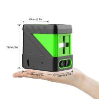 Instrumento de medición Horizontal y Vertical, Kit de nivel láser verde, línea cruzada 3D, 2 líneas, 360 - details 5