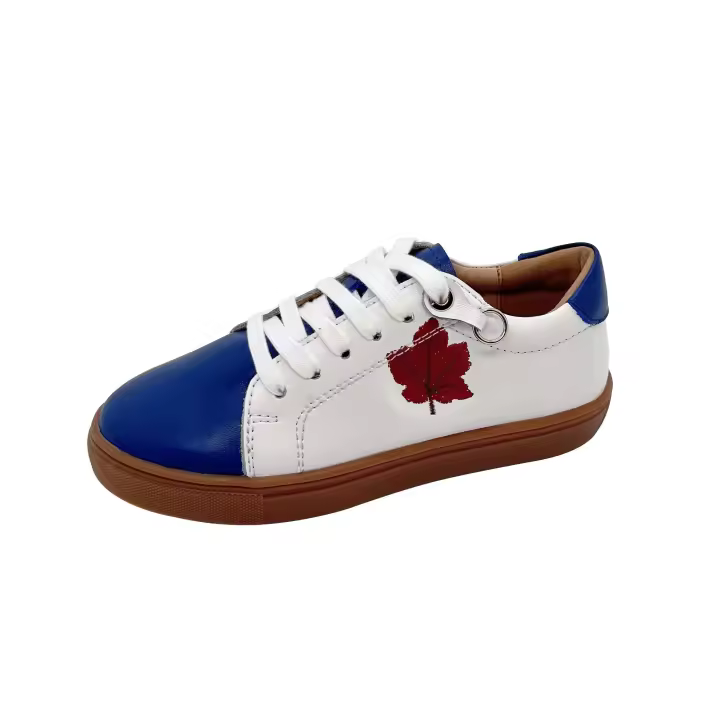 Suela de goma cómoda y de alta calidad, nuevos zapatos deportivos de cuero para niños a la moda. - 1