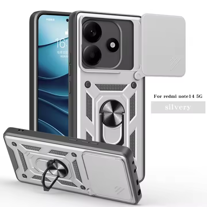 Estuche de lente de cámara con tapa de lujo compatible con Xiaomi Redmi Note 14, 5G - 1