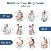 Portabebés, versátil portabebés 9 en 1 con almohadilla lumbar, mochila portabebés para niños pequeños, bebés, padres recién nacidos (7-45 libras), adecuado para todas las estaciones - details 2