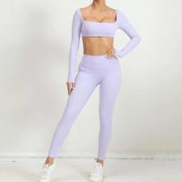Nuevo TRE de 2 piezas, pantalones cortos deportivos, conjunto de body, ropa deportiva para mujer, traje de yoga para fortalecimiento de gimnasio - details 9
