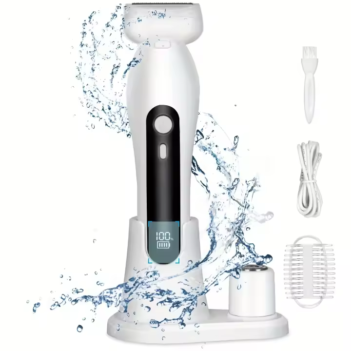 Recortador de Precisión para Mujer 2-en-1 Apragado Impermeable IPX6 Afeitado Sin Dolor - 1