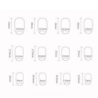 Uñas postizas de resina reutilizables para mujeres y niñas, arte de manicura, redondas, 24 piezas - details 6