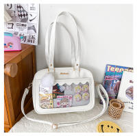 Bolso de bebé transparente suave para niña estudiante, bolso de hombro pequeño, bolso cuadrado, bolso de mensajero bidimensional - details 54