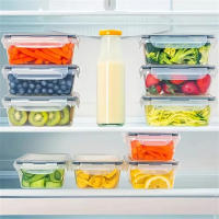 Juego De 12 Piezas De Contenedores Para Almuerzo De Cocina Caja De Alimentos Segura Para Microondas Y Nevera Manteniendo La Frescura - details 5
