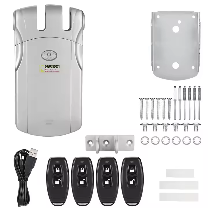 WAFU cerradura de Motor, cerradura electrónica de Control remoto inalámbrico Invisible sin llave - 1