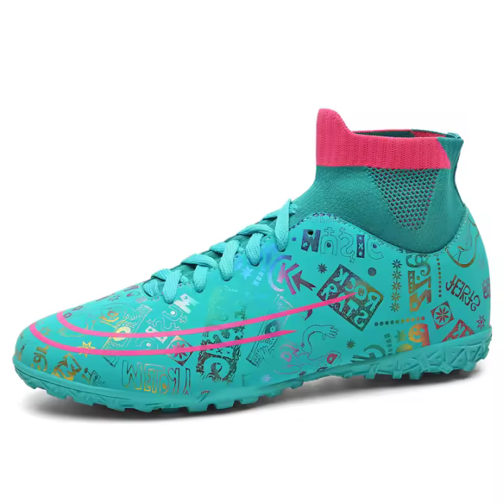 Zapatos de fútbol de alta calidad para hombres, botas de fútbol de la sociedad, cornamusas de entrenamiento al aire libre antideslizantes de hierba, zapatillas de Futsal, calzado deportivo Unisex - 1