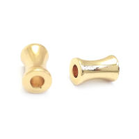 Cuentas de Pulsera de Brasso Dorado Mate Forma de Cilindro Ideal para Hacer Joyería DIY - details 48