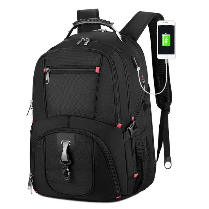 Mochila de viaje antirrobo para hombre, gran capacidad, ideal para viajar, impermeable, con USB, bandolera multifunción, bolsa de ordenador, mochila de negocios - 1