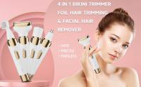 Maquinilla de afeitar eléctrica para mujer, afeitadora eléctrica 4 en 1 para mujer, recortadora de bikini, depilación púbica, afeitadora indolora húmeda y seca para piernas, axilas, cejas, cara, nariz y bikini, kit de aseo para mujeres - details 0