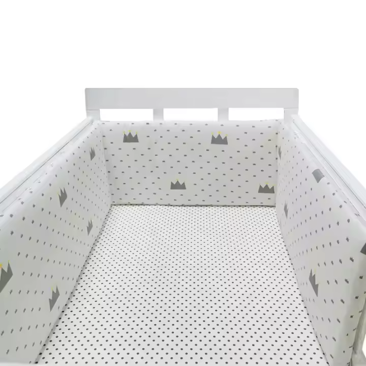 Protectores de cuna para Bebés, barandillas de Algodón para recién nacidos, colchonetas, cunas, protectores de Cama de Algodón anticaída - 1