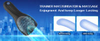 Entrenador de glande sexual para hombre, masturbador masculino, vibrador de estimulación del glande, masajeador de pene, entrenador retardante, Juguetes sexuales - details 4