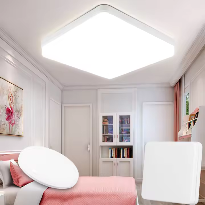 Lámpara de Techo LED Moderna CANMEIJIA 20/30/40/50W Luz de Panel de Techo 220V Iluminación Interior para Cocina Dormitorio Sala de Estar Material de Cuerpo Plástico Color Emitiendo Blanco - 1