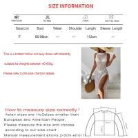 Traje de Baño Tanga Sexy para Mujer Vestido de Bikini sin Mangas Traje de Playa de Punto - details 4
