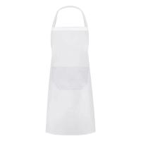Delantal blanco fácil de usar cocina de moda y comedor unisex con bolsillos - details 0