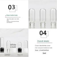 Suministros para experimentos de laboratorio de loción, frasco de muestra con tapa, botella de Perfume, botella de fondo redondo, tubo de ensayo de vidrio, Mini botella recargable - details 9