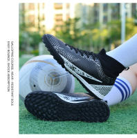 Zapatos de fútbol de marca para hombre, botas de fútbol de tobillo alto, calzado deportivo de entrenamiento, tacos cómodos, zapatillas de deporte FG/TF Match - details 27