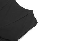 BUNO-Vestido largo largo con corsé sin tirantes para mujer, vestidos de fiesta de noche de satén negro, elegante de lujo nocturno de alta calidad - details 11
