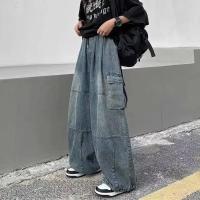 Jeans Amplios para Hombres Primavera Otoño Pantalones de Calle con Bolsillos Grandes y Cintura Elástica - details 2